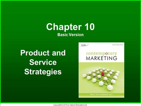 Product and Service Strategies