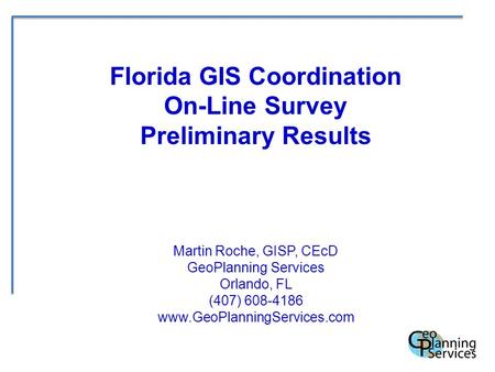 Florida GIS Coordination