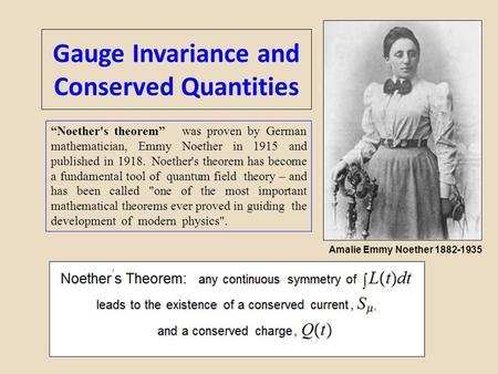 Gauge Invariance and Conserved Quantities
