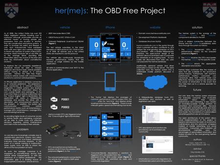 Her(me)s: The OBD Free Project problem As cars become increasingly complex due to sophisticated electronic systems and safety features, traditional icon-based.
