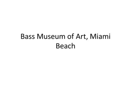 Bass Museum of Art, Miami Beach. Jim Lambie Zobop, 1999 / 2011 Colored vinyl tape dimensions variable Courtesy of the artist & The Modern Institute|Toby.