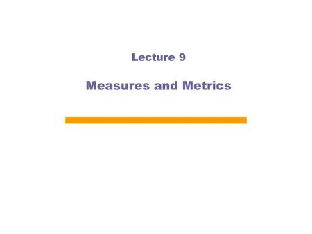Lecture 9 Measures and Metrics. Structural Metrics Degree distribution Average path length Centrality Degree, Eigenvector, Katz, Pagerank, Closeness,