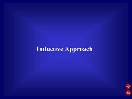 Inductive Approach. Education philosophy Inductive Approach Teacher uses different learning resources to let students conclude certain theory or rule.