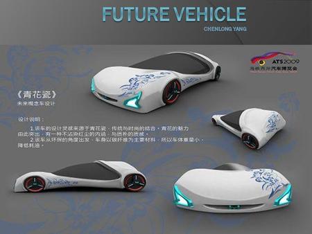  1. Future vehicle definition  2. Trent of development  a. new energy of vehicle  b. high technology  3. impact.