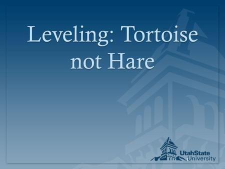 1 Leveling: Tortoise not Hare. 2 Ohno, 1988 The slower but consistent tortoise causes less waste and is much more desirable than the speedy hare that.