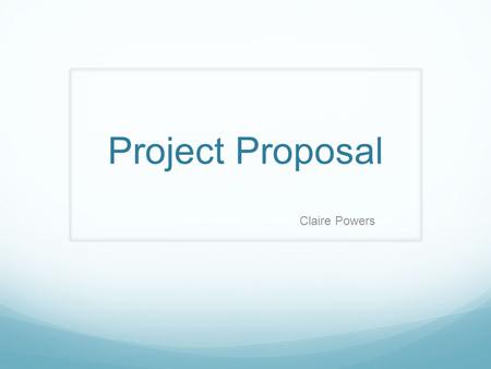 Project Proposal Claire Powers. Project: I will be creating and editing a series of books for Tarheel Reader.