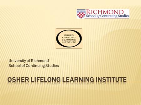 University of Richmond School of Continuing Studies.