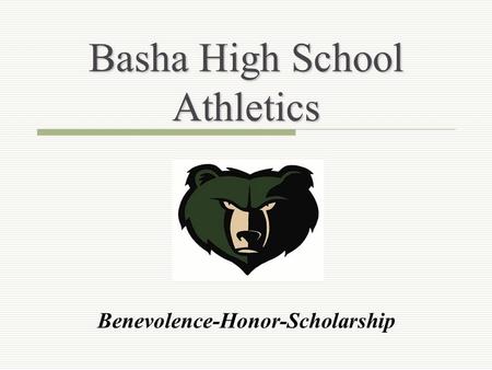 Basha High School Athletics Benevolence-Honor-Scholarship.