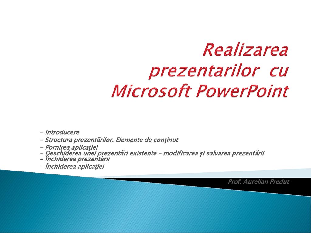 Realizarea prezentarilor cu Microsoft PowerPoint - ppt download