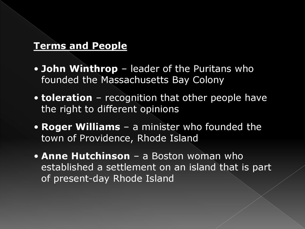 who was the leader of massachusetts bay colony