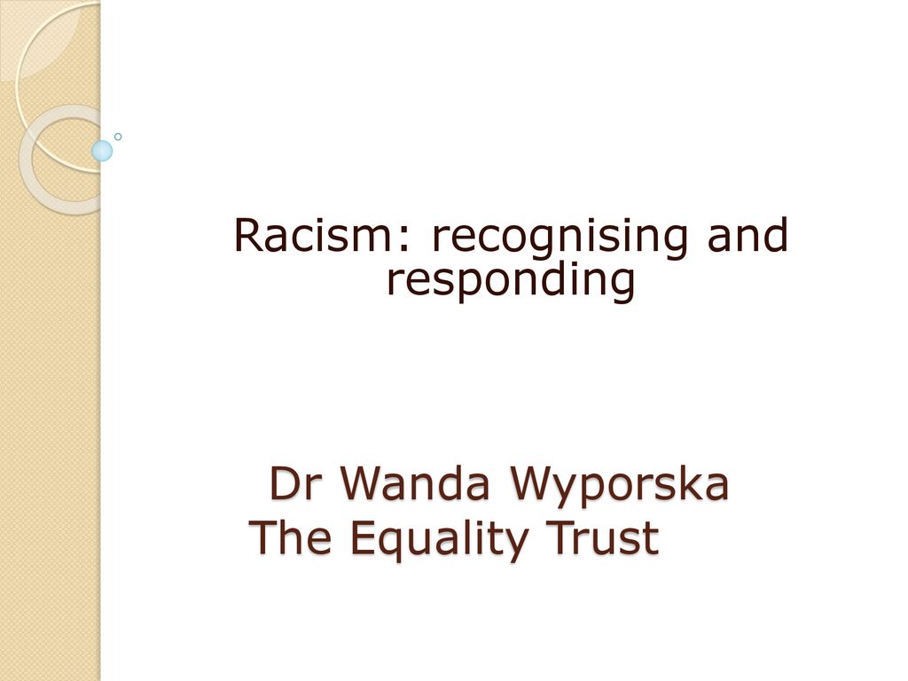Dr Wyporska The Equality Trust - ppt download