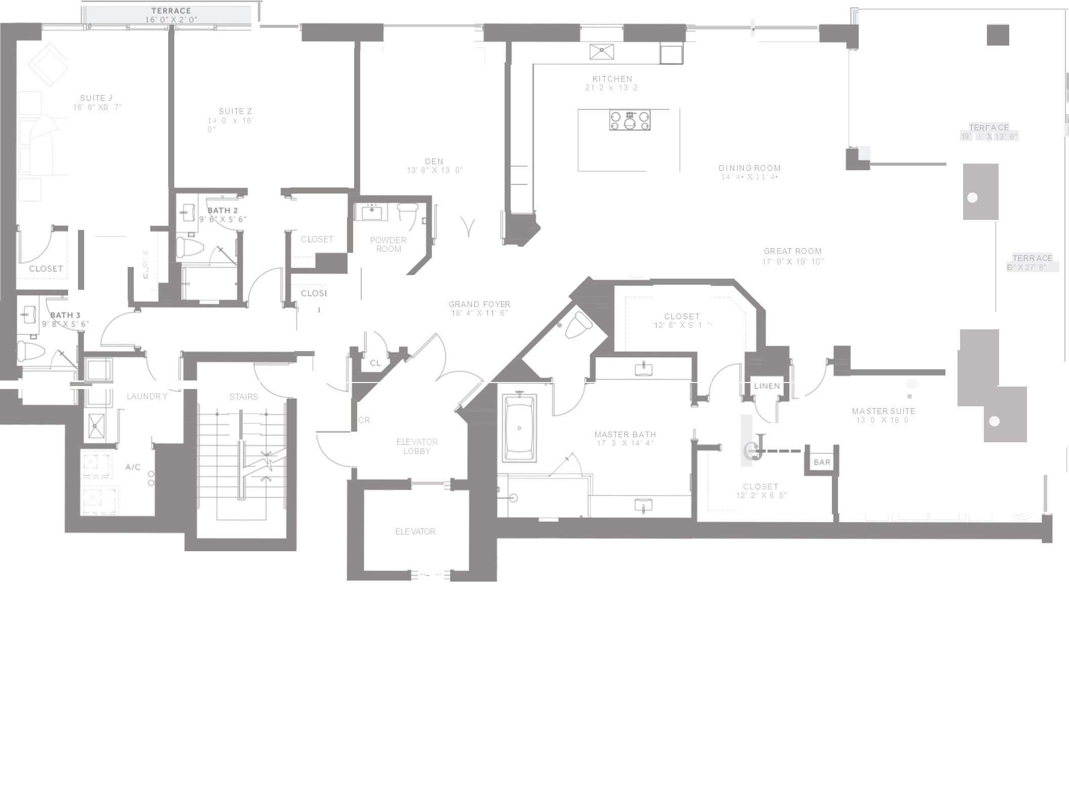 Suite 3 16 6 Xl3 7 Suite Z 14 0 X 16 0 W 0u0u J Laundry Stairs Den 13 8 X 13 0 Kitchen 21 2 X 13 2 I I I I I I Dining Room 14 4 X 11 Ppt Download