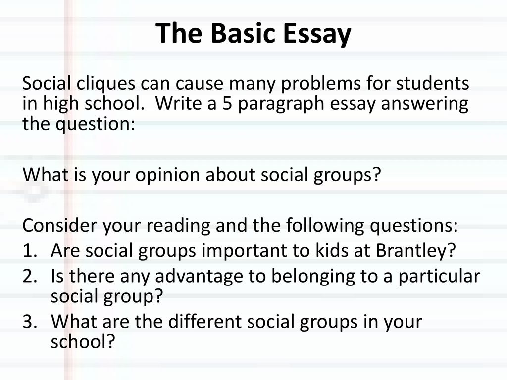 5 paragraph opinion essay
