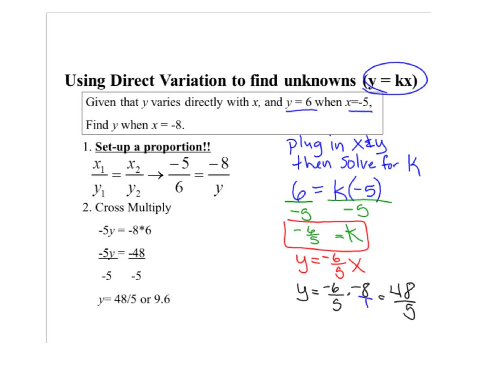 Lesson 5 2 Direct Variation Ppt Download