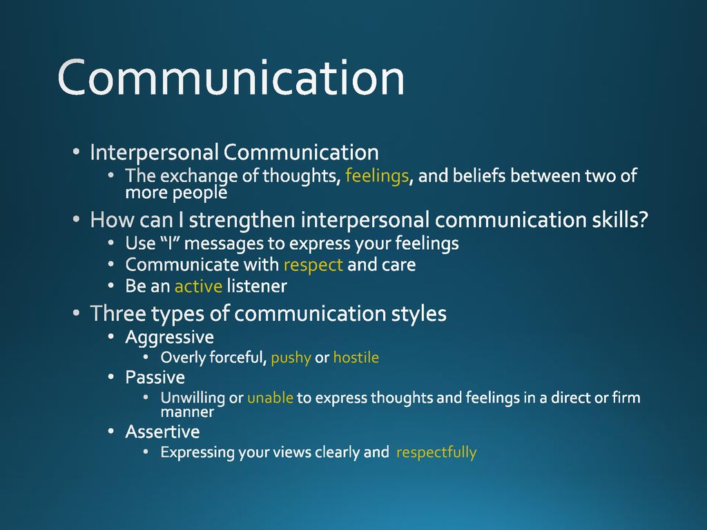 three types of interpersonal communication styles