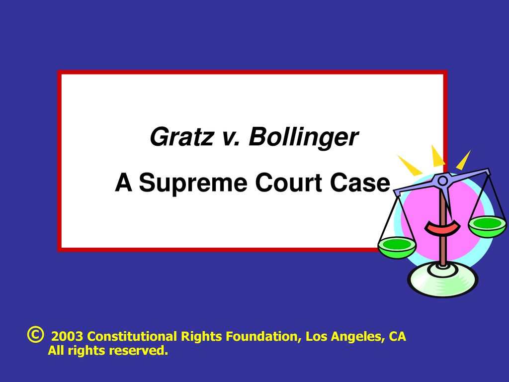 Gratz v bollinger case brief online