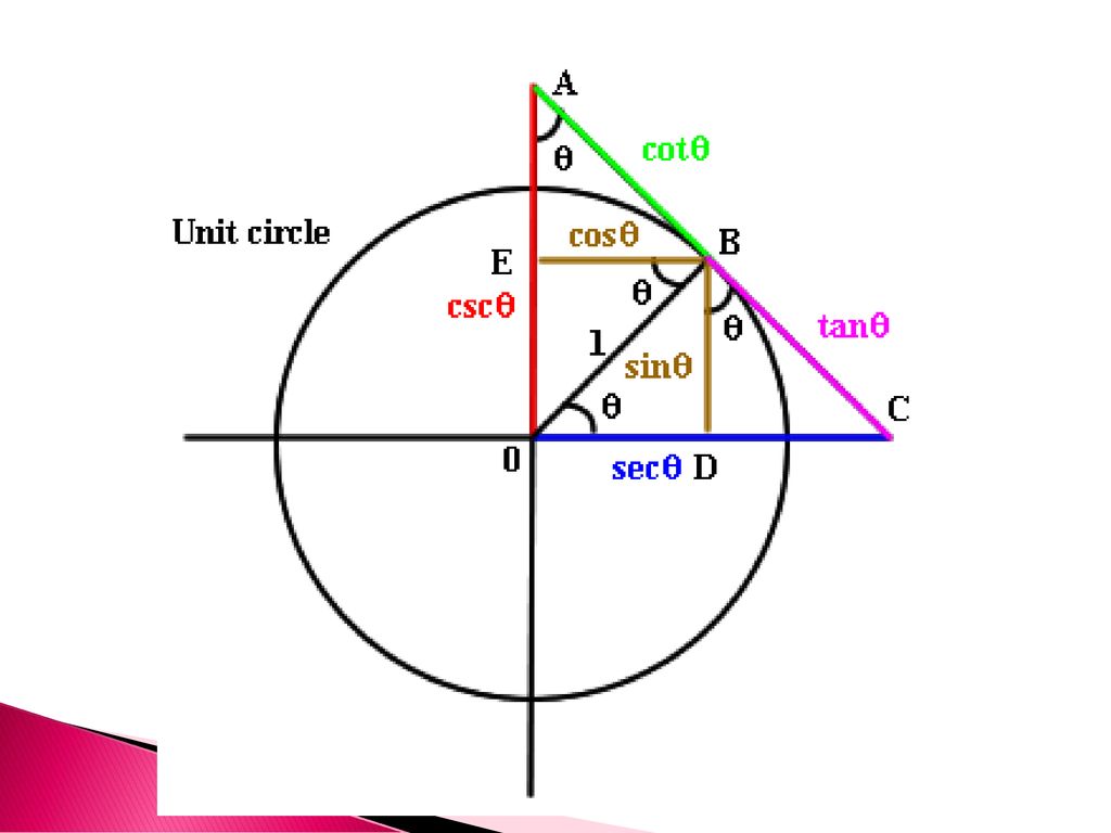 Sec это. Cot в тригонометрии. Sec в тригонометрии. Комплексные числа на единичной окружности. Cos on circle.