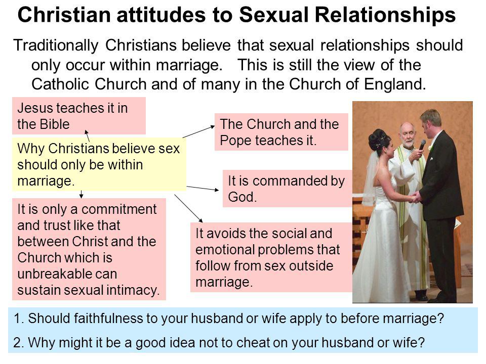 Christian attitudes to Sexual Relationships