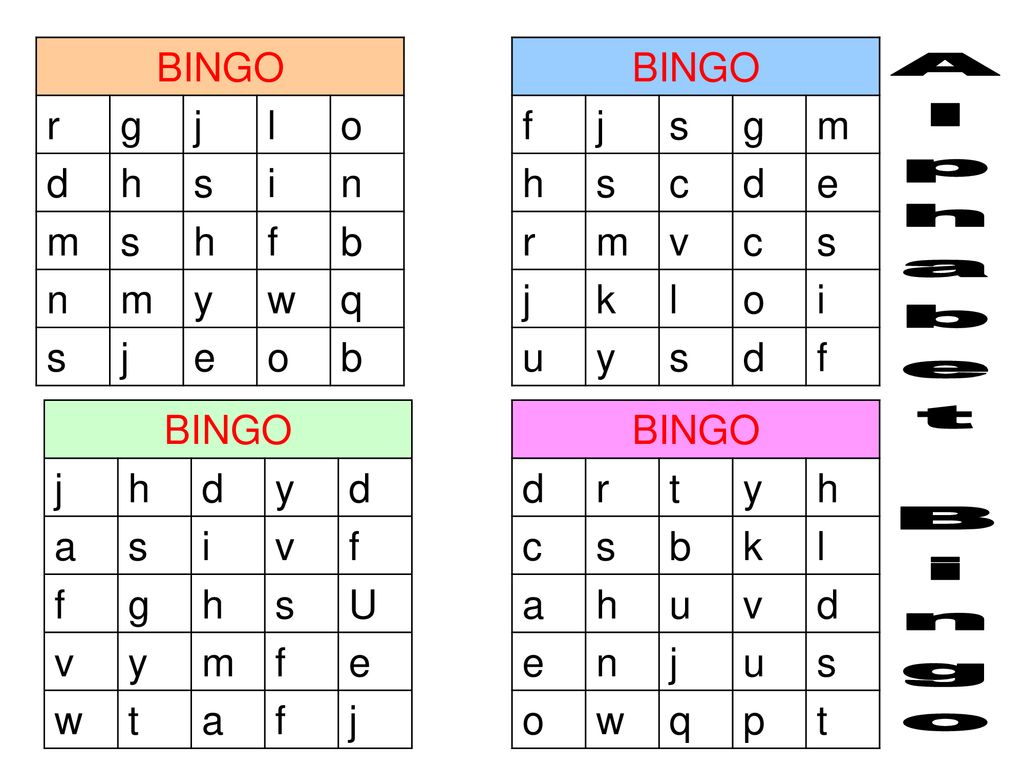 Alphabet Bingo Bingo R G J L O D H S I N M F B Y W Q E Bingo F J S G M Ppt Download