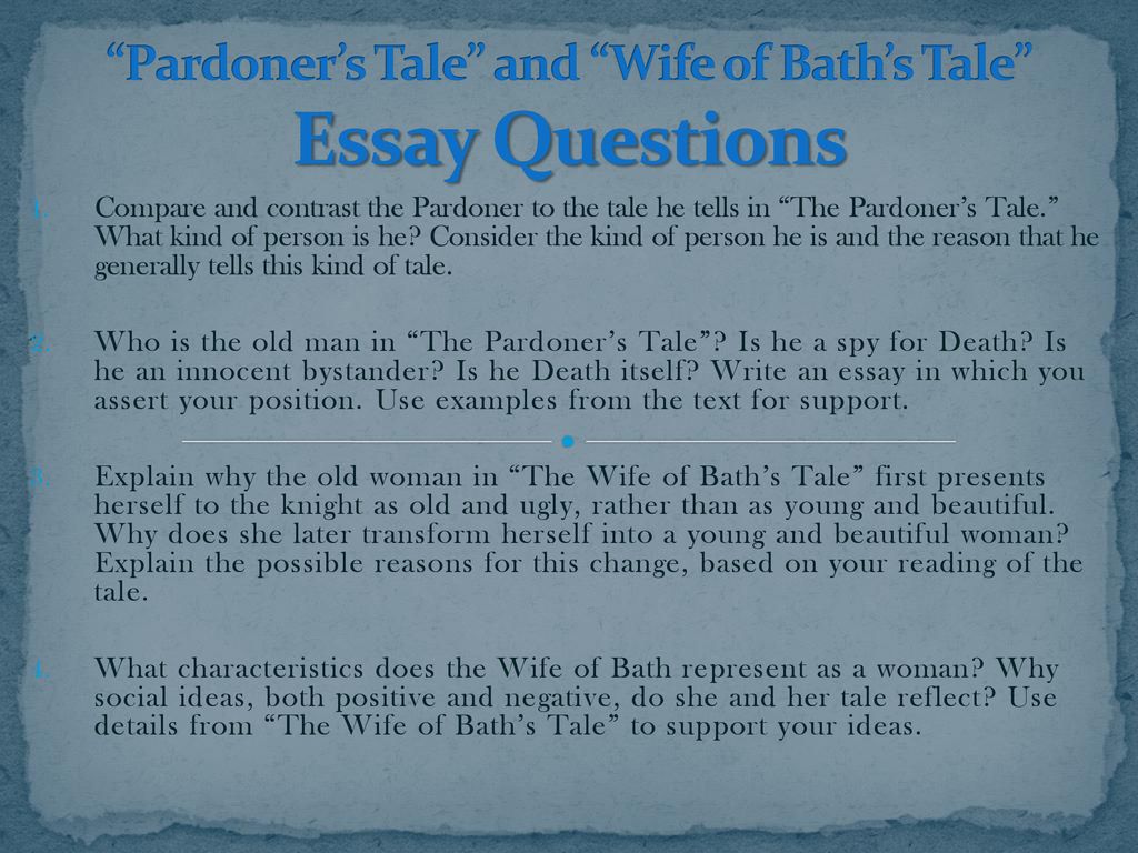 Реферат: The Canterbury Tales Wife Of Bath Essay