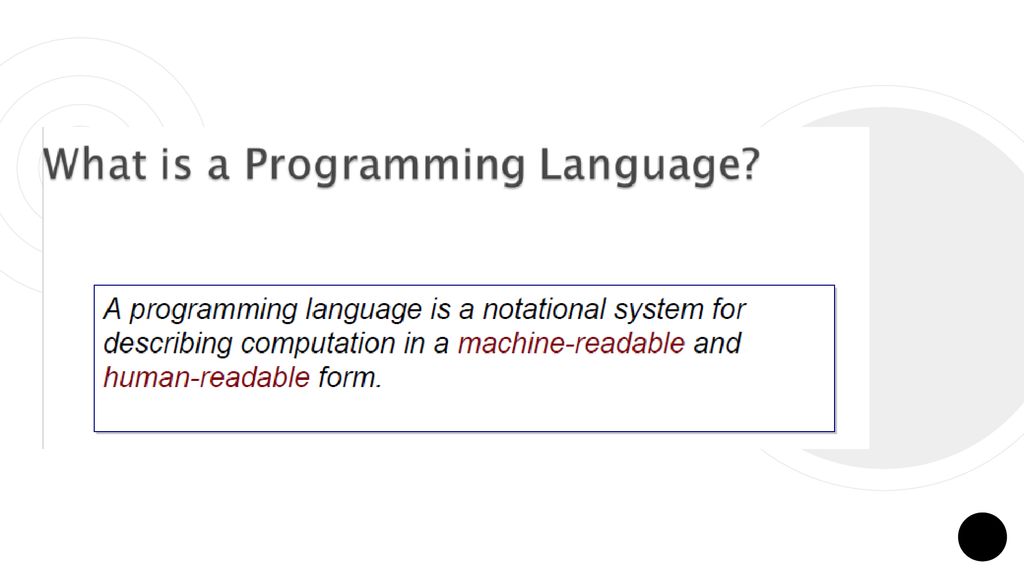 Introduction To Programming Ppt