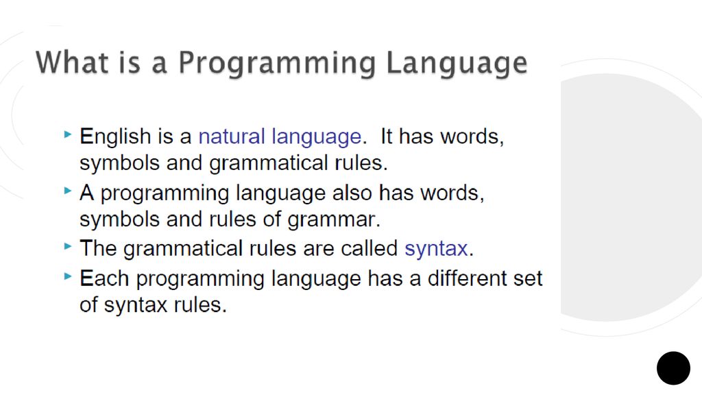 Introduction to programming ppt download