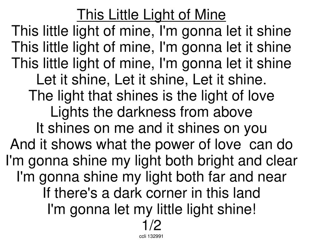 This Little Light of Mine - ppt download