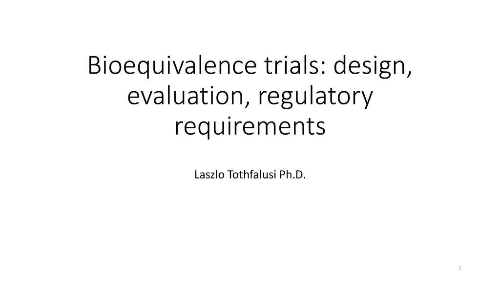 32 Collection Bioequivalence study design ppt for Design Ideas