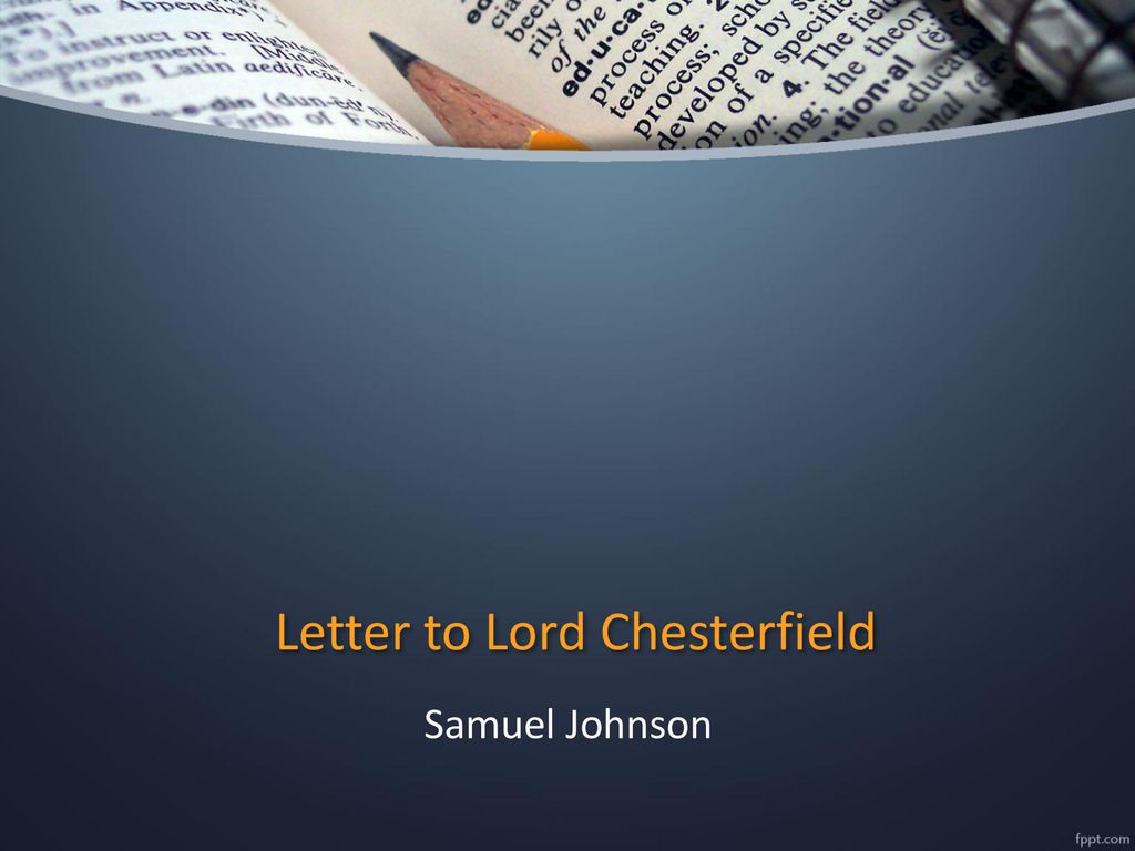 lord chesterfield letter to his son