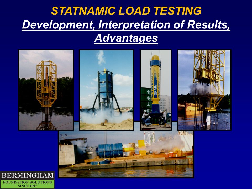 STATNAMIC LOAD TESTING - ppt video online download