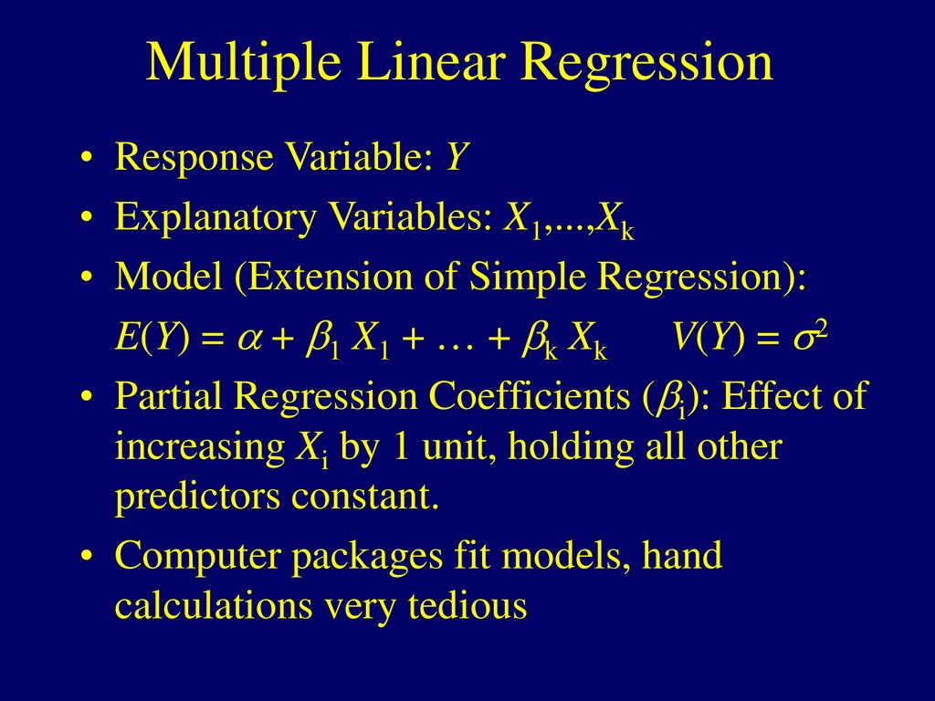 Multiple Linear Regression   ppt download