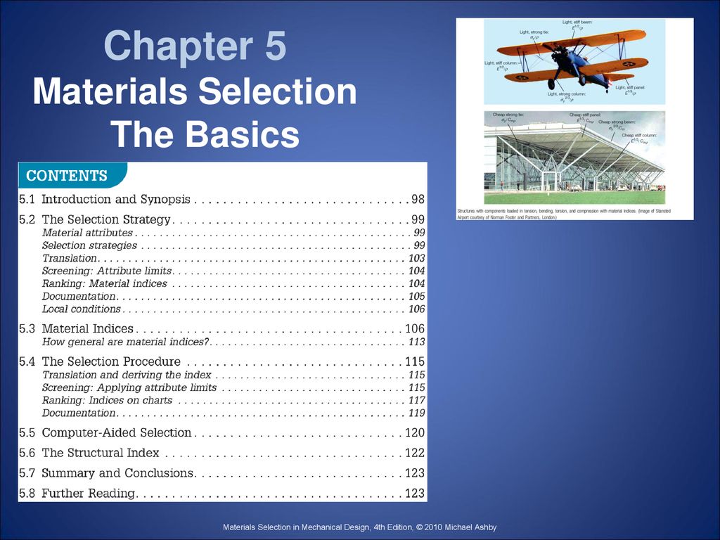 Chapter 5 Materials Selection The Basics - ppt download