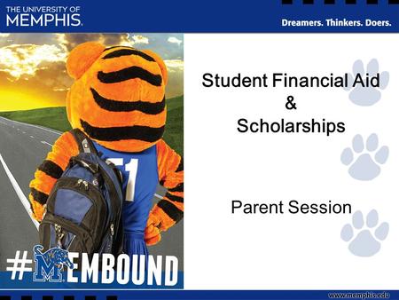 Student Financial Aid & Scholarships Parent Session.