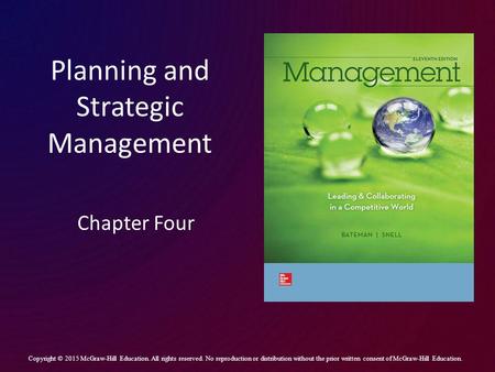 Planning and Strategic Management