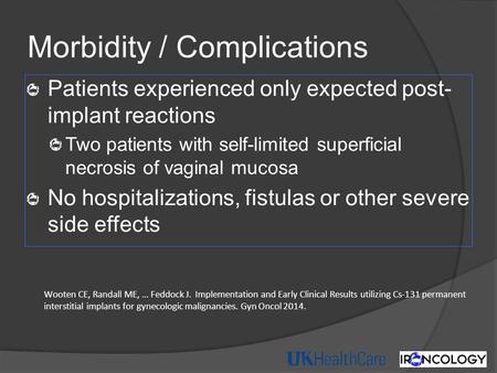 Morbidity / Complications