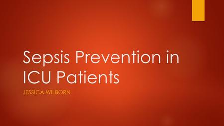 Sepsis Prevention in ICU Patients