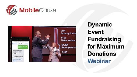 Dynamic Event Fundraising for Maximum Donations Webinar