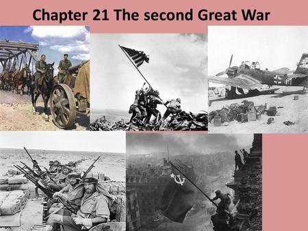 Chapter 21 The second Great War. Leaving the depression Though Franklin Roosevelt is afraid of having to fight a war on two fronts the U.S. will surprise.