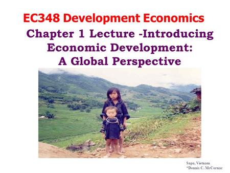 EC348 Development Economics
