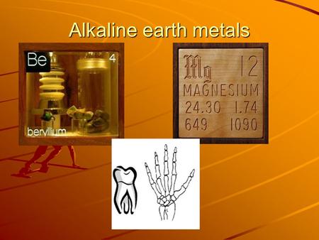 Alkaline earth metals. Alkaline earth metals (cont.)