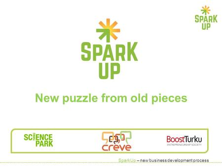 SparkUp – new business development process New puzzle from old pieces.