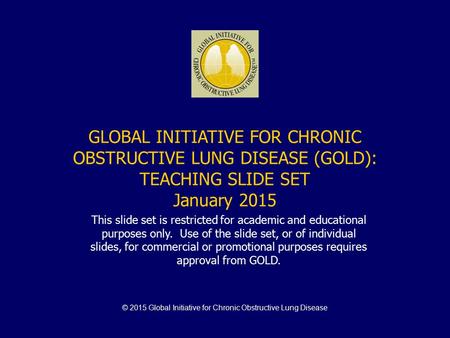 © 2015 Global Initiative for Chronic Obstructive Lung Disease