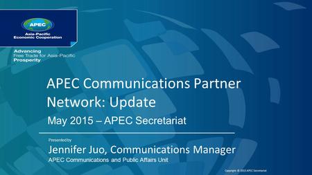 APEC Communications Partner Network: Update