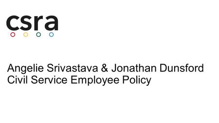 Angelie Srivastava & Jonathan Dunsford Civil Service Employee Policy.