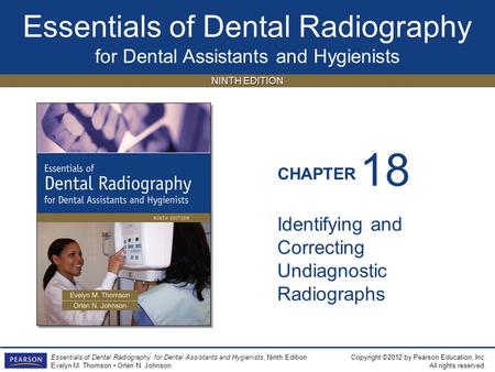 18 Identifying and Correcting Undiagnostic Radiographs.