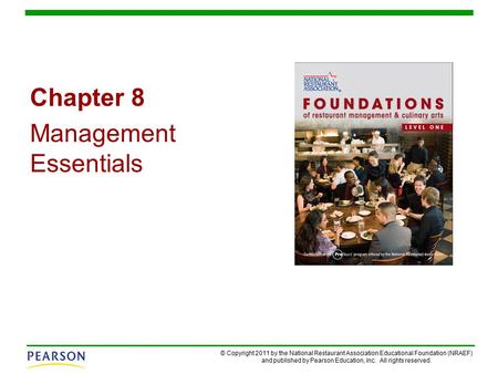 Chapter 8 Management Essentials.
