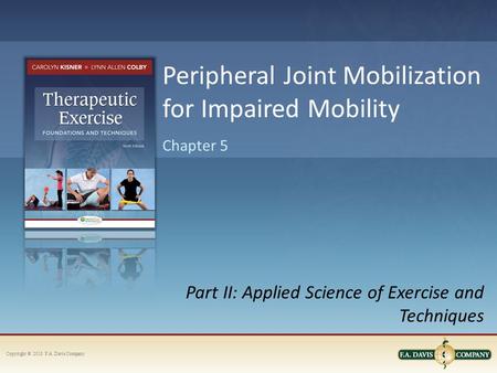 Peripheral Joint Mobilization for Impaired Mobility