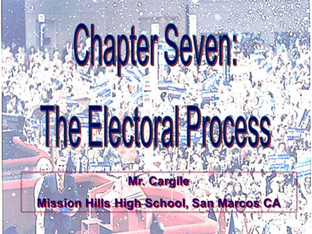 Presentation Pro Mr. Cargile Mission Hills High School, San Marcos CA Mr. Cargile Mission Hills High School, San Marcos CA.