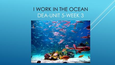 I WORK IN THE OCEAN DEA-UNIT 5-WEEK 3. TRAVEL DEFINITION: to go on a trip or journey EXAMPLES: The birds are traveling south for the winter. His job requires.