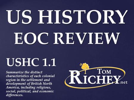 US HISTORY EOC REVIEW USHC 1.1